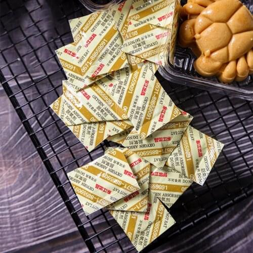 High Quality New 100 Bags Deoxidant 30cc Oxygen Absorbers for Mooncake Long Term Food Grade Storage Saver CO2 Absorber