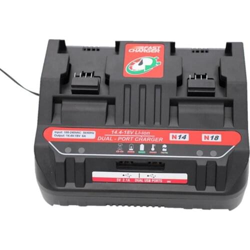 Dawupine M18 Li-ion Battery Charger For Milwaukee 14.4V 18V M18 48 - 11 - 24xx Series Lithium-ion Battery 6A Charging Current