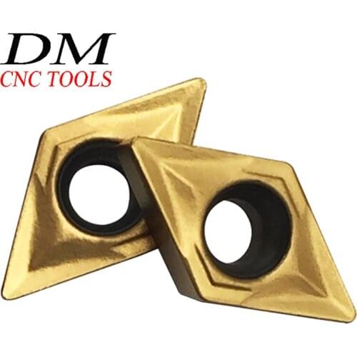 10pcs DCMT070204 UE6020/US735/VP15TF DCMT21.51 Inserts for tungsten Carbide Internal Turning accessories Tools CNC Tools