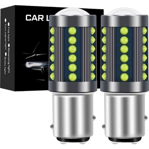2pcs 1156 BA15S P21W 1157 P21/5W BAY15D BAU15S PY21W LED Car Tail Bulb Brake Lights Reverse Lamp Daytime Running Signal Light