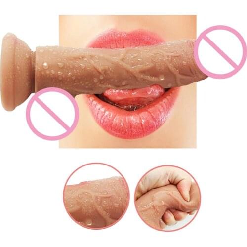 200mm Huge Penis With Suction Cup Realistic Dildo Female Masturbator Artificial Cock Sex Toys for Women