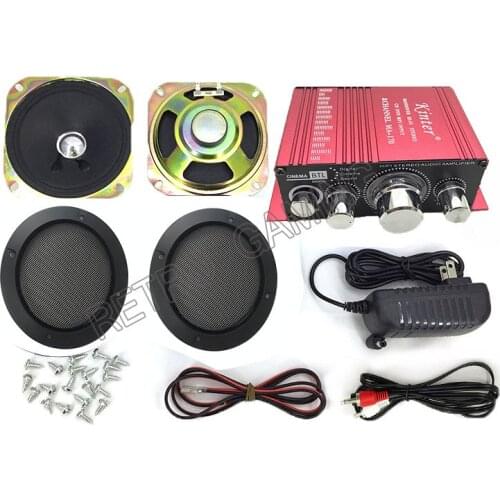 Arcade Game Audio Kit HIVI stereo amplifier + power adapter + speaker + cables for arcade cabinet game machines