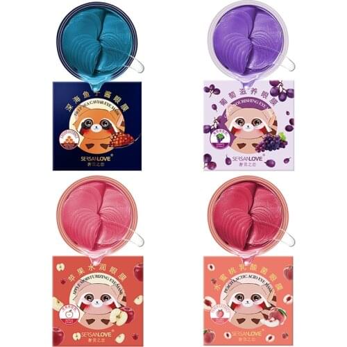 60pcs Eye Patches Moisturizing Crystal Collagen Eye Masks Repir Line Anti-Wrinkle Anti Aging Remove Dark Circles Eye Care TSLM2