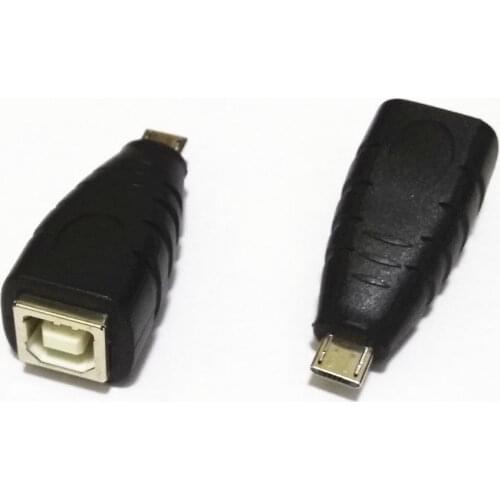 USB 2.0 Type B Printer scanner female to Micro USB 5pin male adapter converter