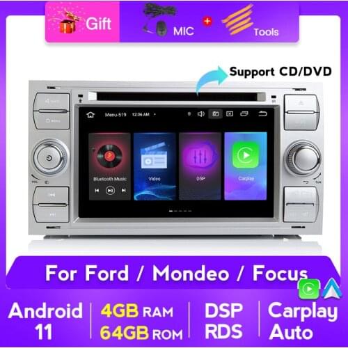 PX5 2 DIN Android 10 Car radio For Ford Mondeo S-max Focus C-MAX Galaxy Fiesta transit Fusion Connect kuga 2DIN auto audio GPS