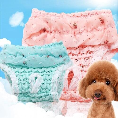 Safety Physiological Pants Lovely Cute Puppy Shorts Pet Dog Panties Sanitary Dog Underwear Diapers Colorful Breathable Pants