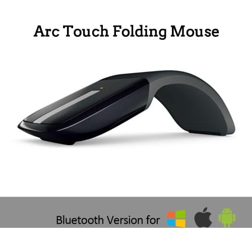 Bluetooth Wireless Mouse Foldable Arc Touch Mause Ultra Thin MIce for Surface Pro 7 Macbook Air Matebook Laptop 1600 DPI