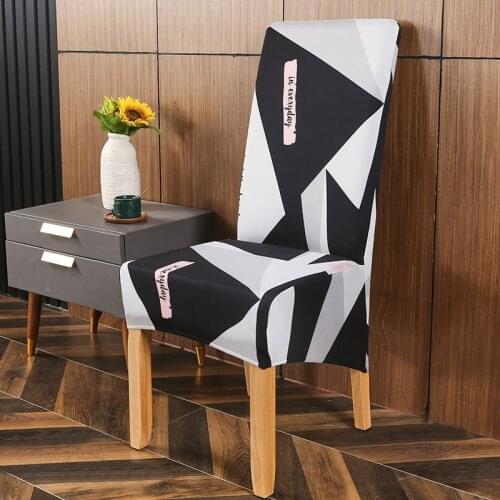 Large Geometry Plaid Chair Covers,Living Room Chair Slipcovers Chair Solid Fabric Chair Covers for Dining Room Wedding Ceremony