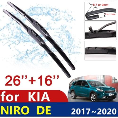 For KIA NIRO DE 2017~2020 2018 2019 Front Windscreen Windshield Wipers Blades Car Accessories Car Wiper Blade Stickers