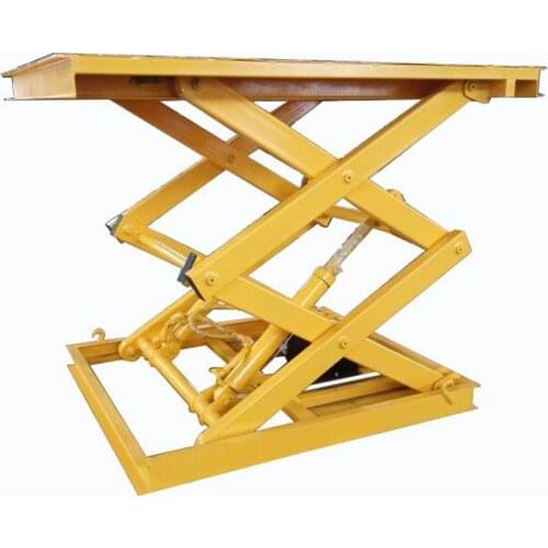 Qiyun 2000kg Loading Capacity Electric Hydraulic Stationary Double Scissor Lifts for Goods Lifting