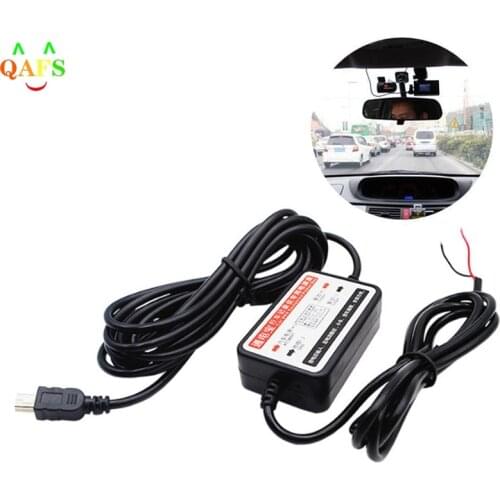 Kit de cableado para coche, Mini cargador USB DC de 12V-24V a 5V, cámara de salpicadero, videocámara DVR