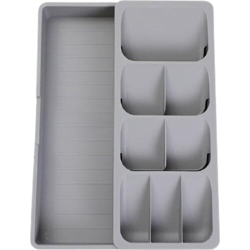 Kitchen Organizer Cutlery Drawer Storage Box Tray Fork Spoon Divider Container For Kitchen Utensils