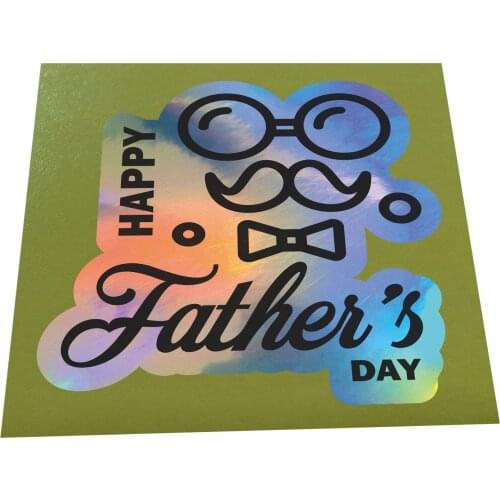 Laser silver adhesive sticker printing custom