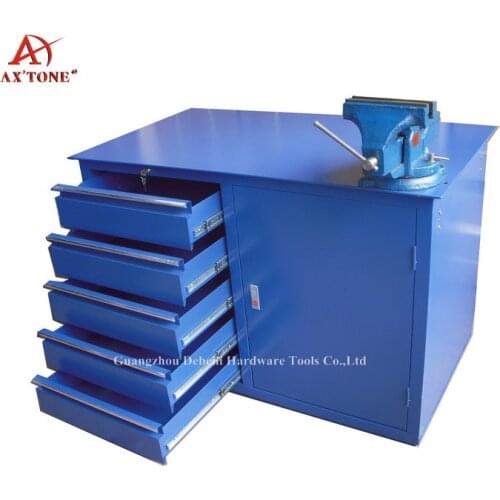 Customize metal work bench with vise