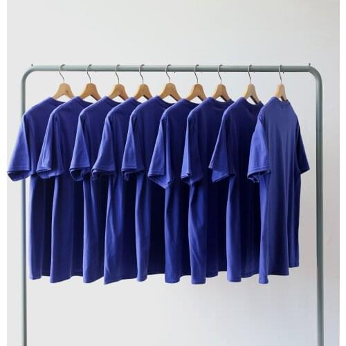 2020 Couples And Mens Shirts O-Neck Blue Purple Short Sleeve Cotton T Shirt Harajuku Tops For Women Summer Tees