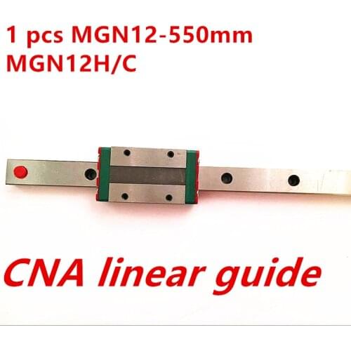 Kossel Mini for 12mm Linear Guide MGN12 550mm linear rail + MGN12H Long linear carriage for CNC X Y Z Axis 3d printer part