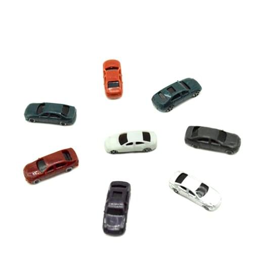 50pcs 1:200 plastic Model Car DIY Simulation ABS Vehicles Model car Building Sand Table Landscape Toys