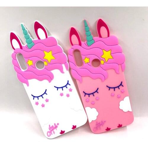Silicon Case For Huawei Honor 8X 6.5" Soft TPU Back Cover For Huawei Honor 8X Cute 3D Unicorn Cat Cartoon Protective Phone Shell