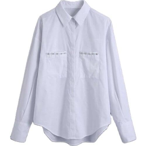 Женские белые рубашки SLMDWOMAN China At AliExpress