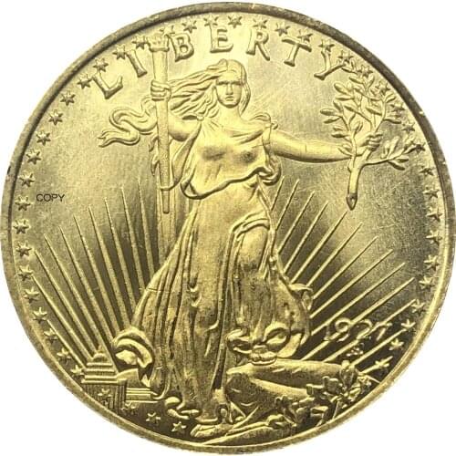 United States Liberty 1927 1927 D 1927 S Twenty 20 Dollars Saint Gaudens Double Eagle With Motto In God We Trust Gold Copy Coin
