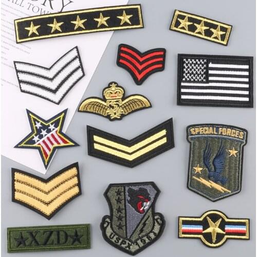 Badge Cockade Military Patches on Clothes Iron on Patches Fusible Patch Iron on Transfer Clothing Thermoadhesive Patches
