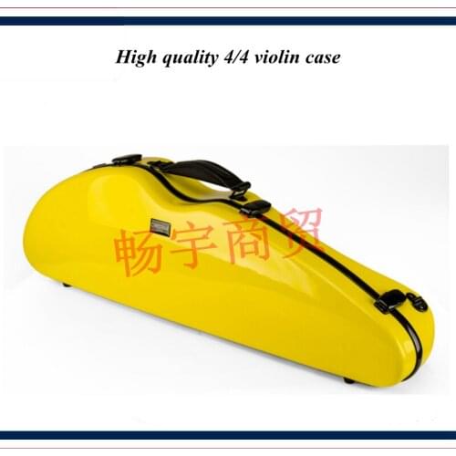 High quality Professional violin case 4/4 FRP carbon fiber yellow Fashion style violin parts violin accessories 040