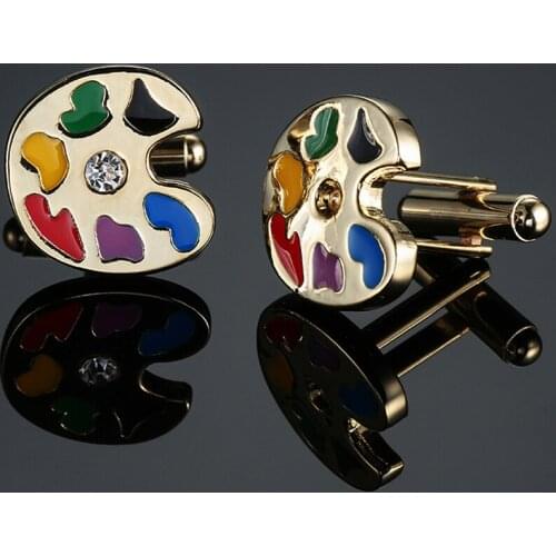 French Cufflinks color pattern Cufflinks Wedding Shirt Mens clothing accessories, free delivery