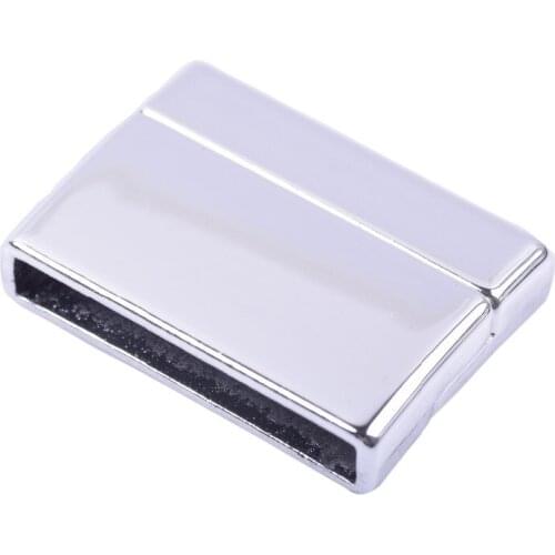 6 Colors--KONMAY 10 Sets 25.x3.0mm Glue-in Style Jewelry Magnetic Clasps for Leather Bracelet Making Jewelry Findings--CLP1333