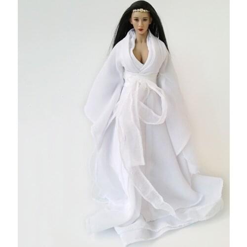 1/6 Ancient Womens Long Dress DIY Clothes For 12'' Action Figure with Big Bust