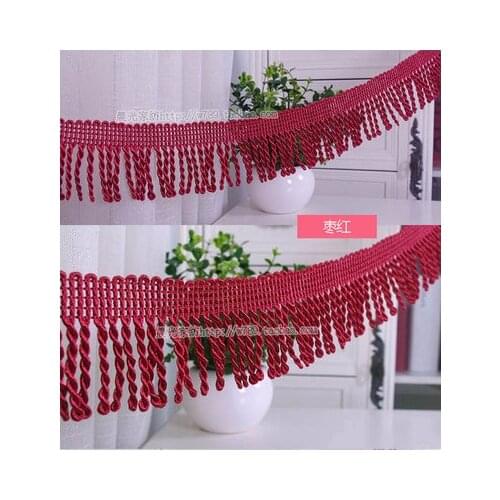 11 Yards Dense Curtain, Sofa, Textile Cloth Materials Decorative Loop Fringe/ Tassel Trimming 6cm Textiles