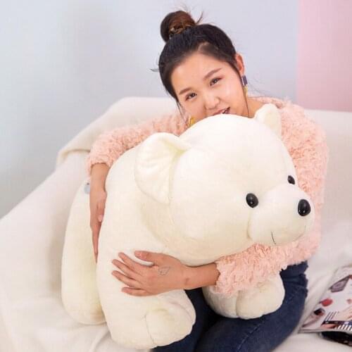 60CM Big Plush Polar Bear Doll Giant Large Teddy Stuffed Soft Plush Pillow Toys Polar Bear Toy Doll Pillow Novel and Cute Toys