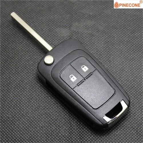 PINECONE for Opel Vauxhall Insignia Astra Zafira Chevrolet Cruze Buick Key Case 2 Button Hu100 Replacement Car Key Fob Shell