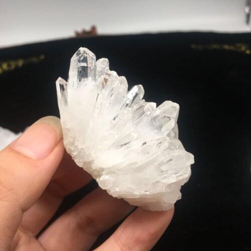 Natural White clear Quartz Crystals Cluster Mineral Specimen for healing stones