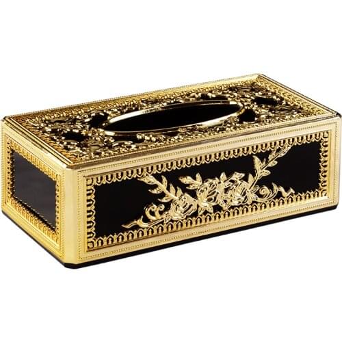 European Style Living Room Creative Drawer Box Luxury Home KTV Hotel Simple Napkin Storage Box