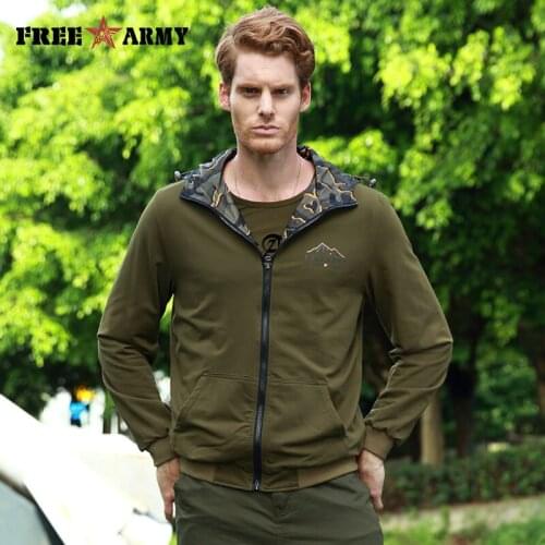 Мужские толстовки с воротником Free Army China At AliExpress