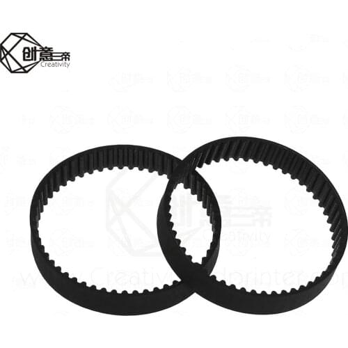 GT2 Closed Loop Timing Belt Rubber 2GT 6mm 3D Printers Parts 110 160 200 280 400 610 852 1220 mm Synchronous Belts Part