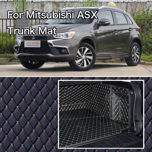 PU Leather Rear Trunk Cargo Liner Protector Mat Seat Back Cover For Mitsubishi ASX