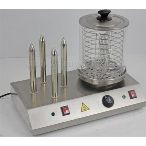 Commercial electric stainless steel hot dog warmer machine sausage roller machine grill brea warmer Sausage insulation machine