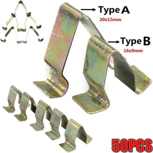 Auto Metal Trim Interior Panel Lining Clip Interior Upholstery Retainer Rivet Fastener Clip For V W For Audi Seat For Skod