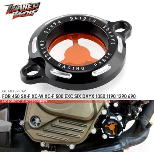 Oil Filter Cap For DUKE 125 200 390 690 790 950 990 ENDURO SUPERMOTO ADV SMT Motorcycle Accessories Engine Clearness Cover