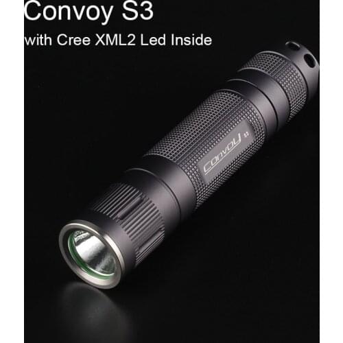Mini Flashlight Convoy S3 with Cree XML2 Led Inside S2+ Plus Lantern 18650 Lanterna Flash Light Torch Camping Fishing Lamp