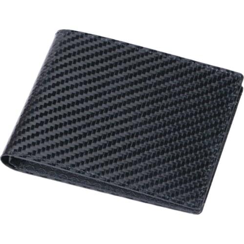 Fashion Mens Bifold RFID Blocking Carbon Fiber Wallet ID Card Holder Purse Case U4LF