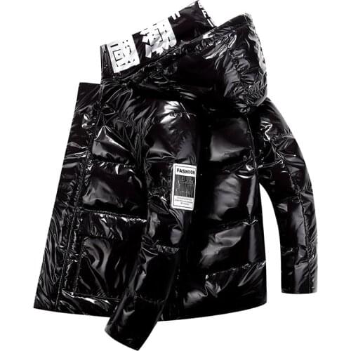 Men Winter 90% White Duck Down Parka Coat High Quality Thick Warm Hooded Outwear Red and Black Plus SIze Fashion Men Down Jacket