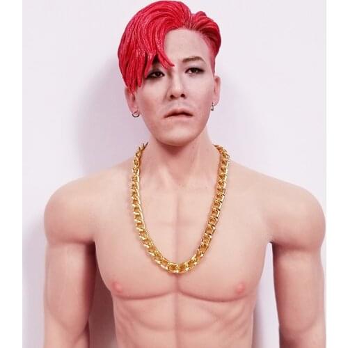 1/6 Scale Mens Golden and Silver Necklace Pendent Models for 12''Figures Bodies DIY Accessories