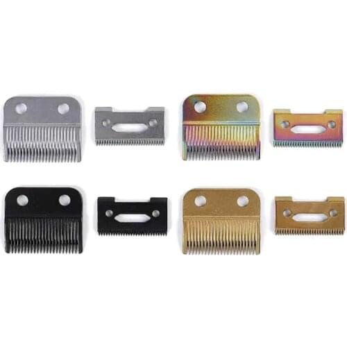 Adjustable 2 Hole Replacement Blades Set Ceramic Moving Cordless Hair Clipper Trimmer Razor Cutter Head for Wahl 8504