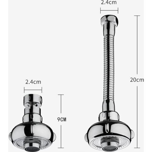 1Pc 360 Degree Kitchen Faucet Filter nozzle Two modes Are adjustable Aerator Water-Saving cold Water Nozzle faucet splice shower