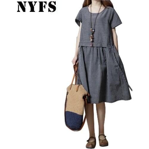 NYFS Summer Striped Dresses China