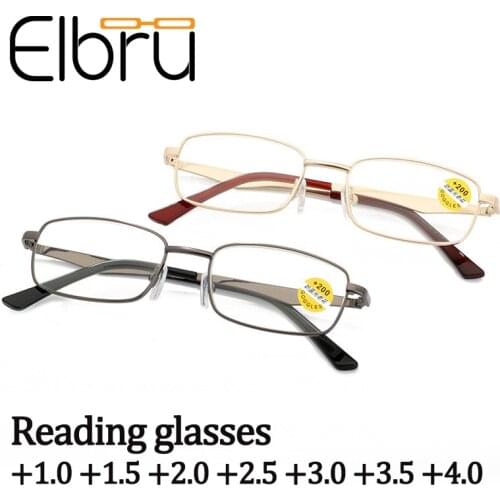 Fashion Women Men Anti-blue Light Reading Glasses Retro Metal Frame Transparent Hyperopia Glasses +1.0+1.5+2.0+2.5+3.0+3.5+4.0