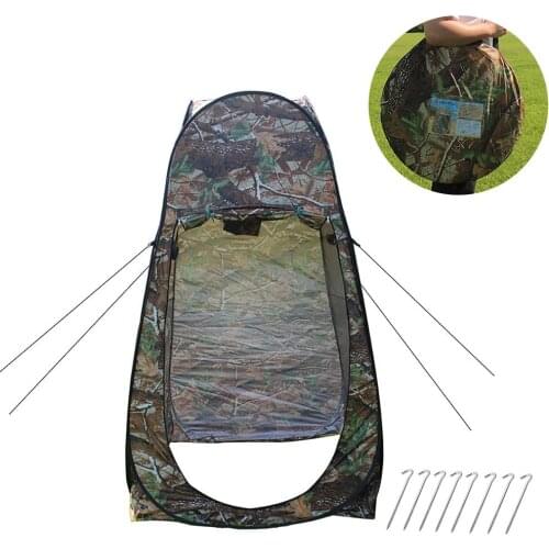 Outdoor pop-up tent camouflage camping shower bathroom toilet privacy cloakroom storage unique mobile folding tent