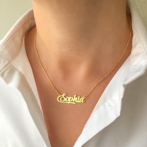 Personalized Name Necklaces Pendants Stainless Steel Jewelry Unique Style Nameplate Custom Necklace Daily Wearing Accessories